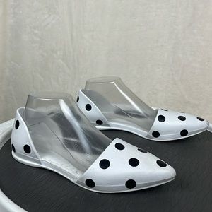 Native Pointed toe Polka Dot Flats Womens 8